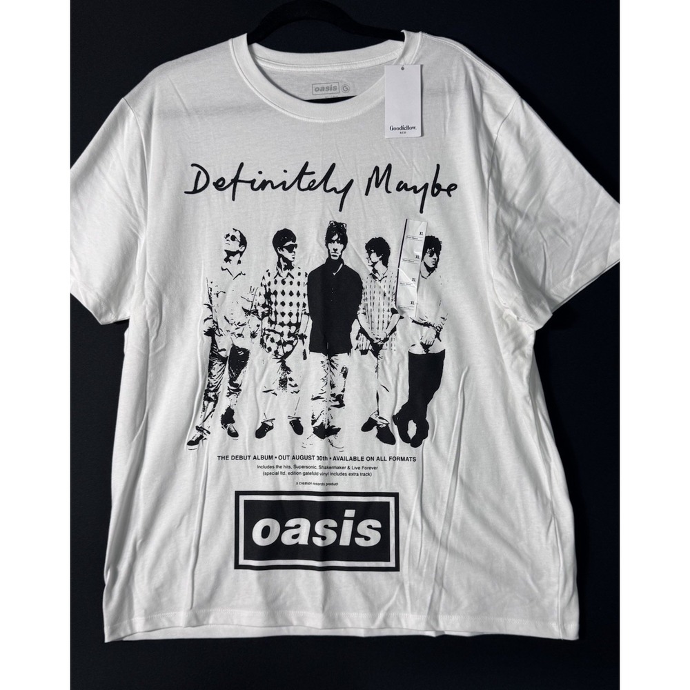 Oasis Tour Merch Band T Shirt Definitely Maybe X Large NWT